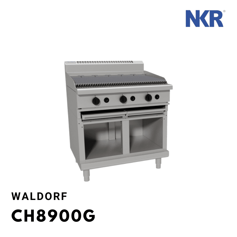 Chargrills / Barbecues Waldorf 800 Series CH8600G-CB - 600mm Gas Chargrill - Cabinet Base Malaysia